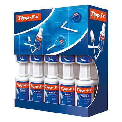 TIPP EX Tipp-Ex Flacon Correcteur TIPPEX EX Rapid (Pack de 15 + 5 GRATUITS)