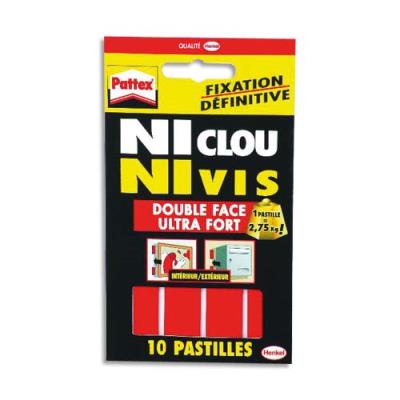 PATTEX Blister de 12 pastilles double face  ultra fortes