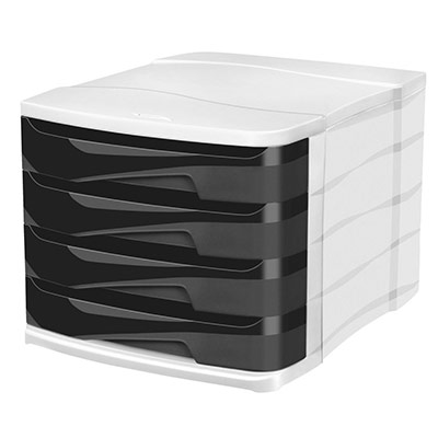 CEP   module de classement ellypse owa, 4 tiroirs, noir noir