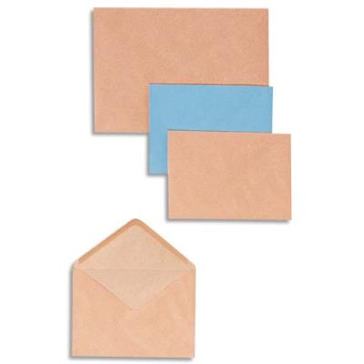 GPV  bte 500 enveloppes c6 114 x 162 mm 72g gomm&eacute;e coloris bleu 1143