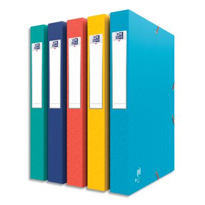 OXFORD Elba Boite Boston - 24x32 Cm - Dos 35 Mm - Couleurs Assorties