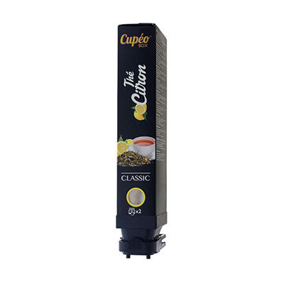 JEDE BOX Cartouche de boissons chaudes Cup&eacute;o - 65 tasses - Th&eacute; citron