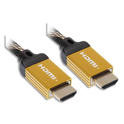 APM C&acirc;ble HDMI 2.0 M&acirc;le/M&acirc;le 4K 590465  - 1,8 m - or