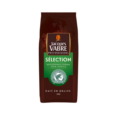 Caf&eacute; en grain Jacques Vabre - paquet de 1 kg