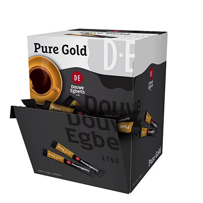MAISON DU CAFE Boite de 200 stick de caf&eacute; Pure Gold lyophilis&eacute; 15g. 