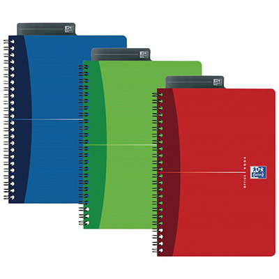 OXFORD Cahier  Office - A4 - spirales - 180 pages - 5x5 - 90 g/m2 - 21 x 29,7 cm