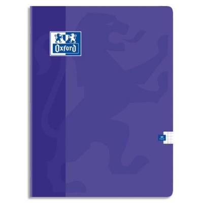 OXFORD  Office Cahier Open Flex Piq&ucirc;re 24x32cm 48 Pages 90g 5x5 Couverture Polypro Assortie