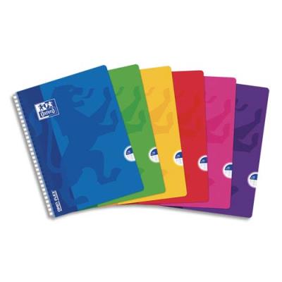 OXFORD  cahier reliure int&eacute;grale open flex a4 100 pages sey&egrave;s. couvertures pp assorties 400007629 