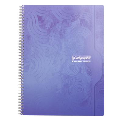 CLAIREFONTAINE Cahier spirale  Calligraphe 24 x 32 cm - petits carreaux 5x5 - 180 pages - bloc 90 feuilles