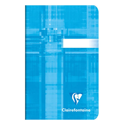 CLAIREFONTAINE Carnet piq&ucirc;re 9 x 14 cm, 96 pages 90 g/m&sup2; , petits carreaux 5x5