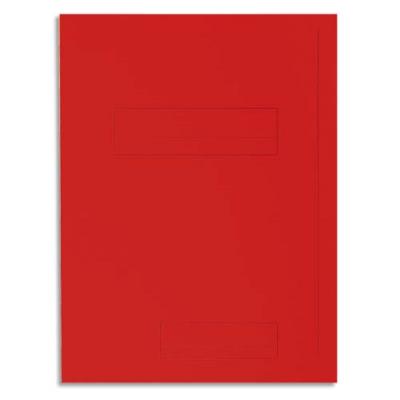 EXACOMPTA  Paquet De 50 Chemises 2 Rabats Jura En Carte 240 Grammes Coloris Rouge