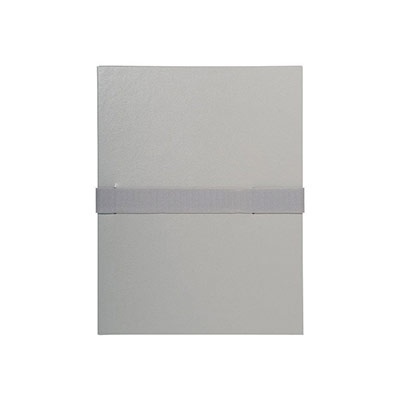 EXACOMPTA  Chemise dos extensible balacron et sangle scratch. - Gris - Lot de 10