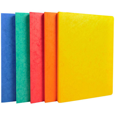 GENERIQUE Chemise Exacompta dos rain&eacute; de 15 &agrave; 35mm - Capacit&eacute; 350 feuilles Coloris assortis