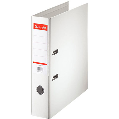 ESSELTE Lot de 10 Classeur &agrave; levier Standard A4, dos de 75, coloris blanc