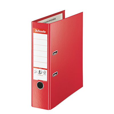 ESSELTE  No.1 Power Plus - classeur &agrave; levier dos 8 cm rouge