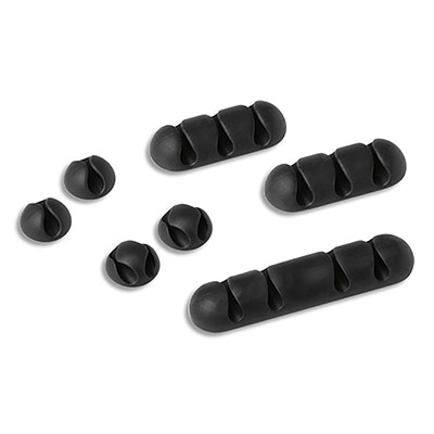 DURABLE   kabel-clip cavoline clip mix, graphit, im set noir