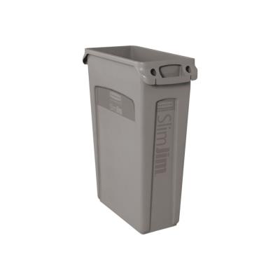RUBBERMAID Poubelle Tri Selectif 87l Gris Avec Conduits D 'aeration