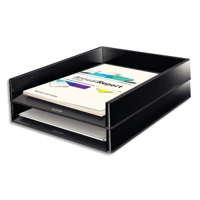 LEITZ  53610095 lettre tray double coloured, noir 52161023