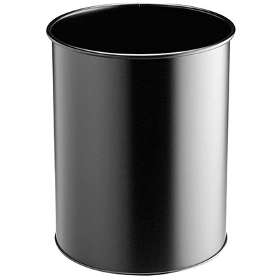 DURABLE Corbeille &agrave; papier Confort m&eacute;tal - 15 litres - noir