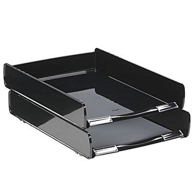 CEP Corbeille courrier  Ecoline - 25,5x3,6x37 cm - noir