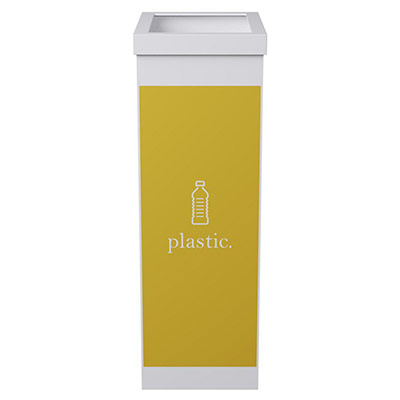 PAPERFLOW Corbeille De Tri S&eacute;lectif Plastique - Jaune