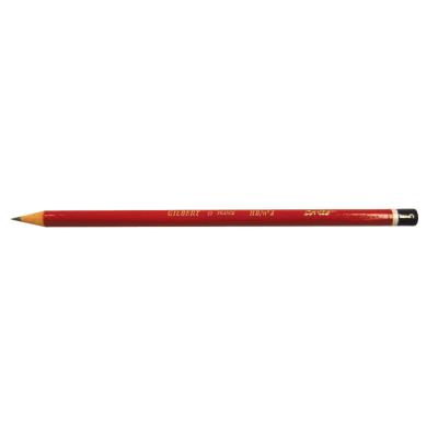 BIC  Gilbert 33 Crayon papier mine HB - corps rond rouge