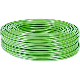 DEXLAN  c&acirc;ble ethernet multibrin S/FTP CAT6 VERT - 100M