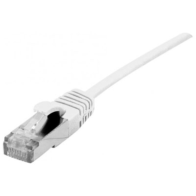 DEXLAN Cordon Patch Blind&eacute; Rj45 Fin Blanc 10m Cat 6a S/ftp Lsoh Sng