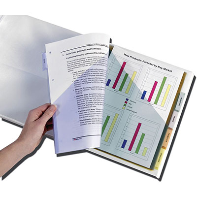 AVERY Intercalaire pochette neutre multicolore A4  plastique 6 onglets - 1 jeu