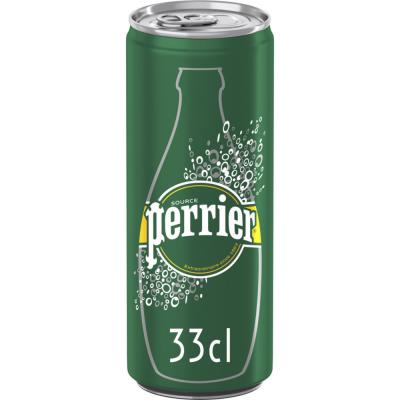 PERRIER Eau de source p&eacute;tillante  - canette de 33cl