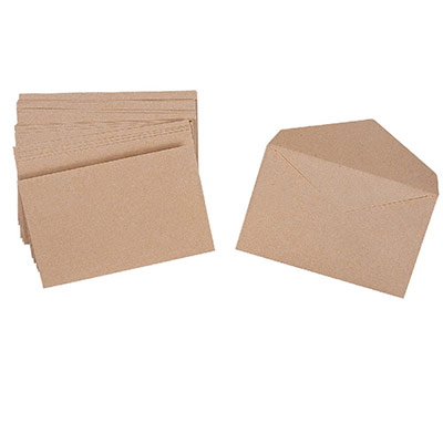 LA COURONNE  Enveloppe &eacute;lections 90 x 140 mm 70 g/m&sup2; - Orange - Lot de 1000