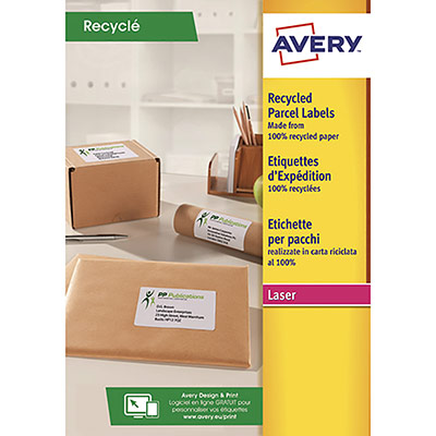 AVERY Etiquette Blanche Laser Recycl&eacute;e 991 X 57mm - 