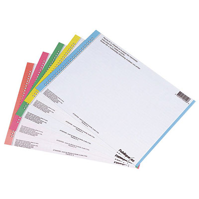 L OBLIQUE Planche De 25 Etiquettes N0 Assortis/tiroir