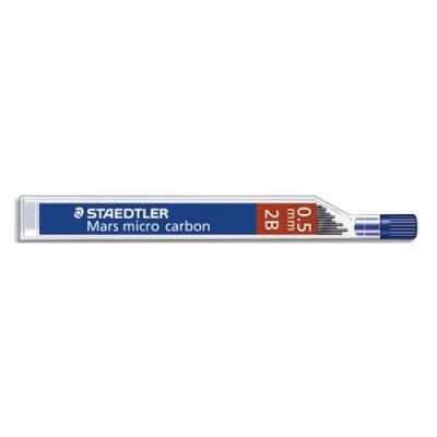 STAEDTLER  Lot de 4 Etuis de 12 mines""Mars micro carbon"" 0,5 mm 2B