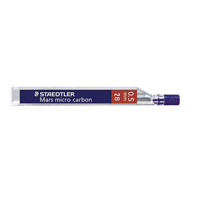STAEDTLER  Mina Mars Micro Carbon Estuche 12ud Trazo 0.5 mm HB 25005-HB