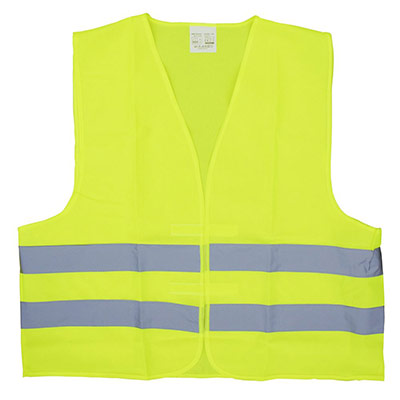 VISO  VJXL Gilet de s&eacute;curit&eacute; Jaune 2 Bandes r&eacute;fl&eacute;chissantes