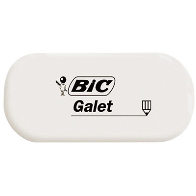 BIC  gomme galet en caoutchouc synth&eacute;tique - 58 x 28 x 13 mm-lot de 12