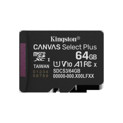 KINGSTON  Canvas Select Plus 64 Go MicroSDXC, Carte m&eacute;moire
