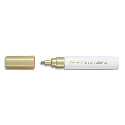 PILOT  Marqueur peinture PINTOR, pointe moyenne, or - Lot de 5