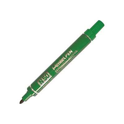PENTEL Marqueur permanent  Pen N50 pointe ogive vert