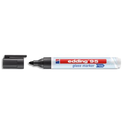 EDDING Marqueur de verre  - noir - pointe ronde 1,5-3 mm - par pi&egrave;ce