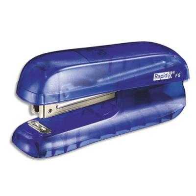 RAPID  Mini agrafeuse N&deg;10 -  F5 - 10 feuilles -Transparent bleu