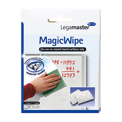 LEGAMASTER  Nettoyant pour tableaux blancs MagicWipel lavable - Blanc