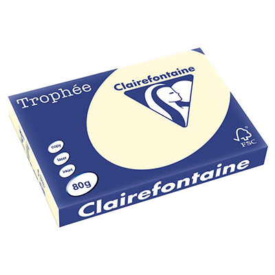 CLAIREFONTAINE Ramette de papier 500 feuilles A3 -  - 80 g - Ivoire