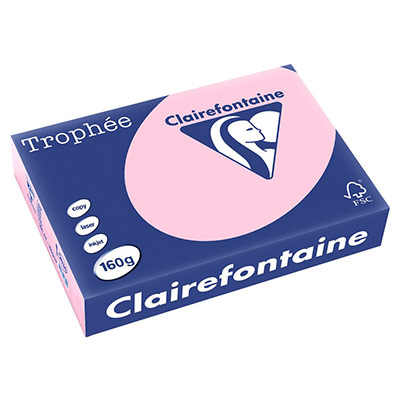 CLAIREFONTAINE Ramette papier couleur  A4 160g - Rose