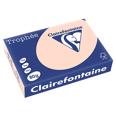 CLAIREFONTAINE Ramette de papier 500 feuilles A4 -  - 80 g - Saumon