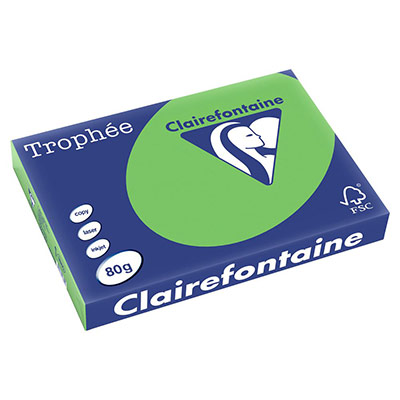 CLAIREFONTAINE  - Ramette Papier  A3 80g Vert Menthe