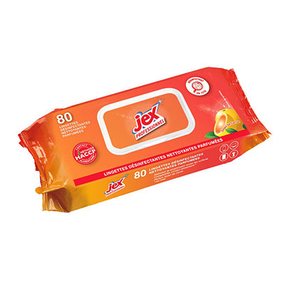 JEX  Lingettes Nettoyantes D&eacute;sinfectantes Corse -&eacute;tui X80