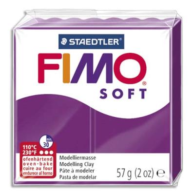 DTM P&acirc;te Fimo soft Rose pourpre 61 - 56 gr - Fimo - couleur variant