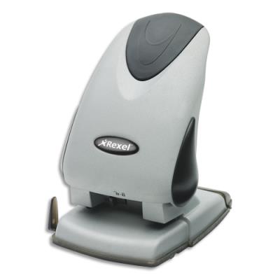 REXEL Perforateur de pr&eacute;cision , 2 trous, argent&eacute;/noir, 2100982